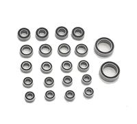Pour Traxxas 1/18 Pour TRX-4M Kit De Roulements À Billes Complet En Acier Chromé 22 Pièces Caoutchouc Noir Scellé Pré-graissé Mise À Niveau De Chenille De Voiture RC RC Roulement Billes