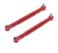 Pour Traxxas 1/5 Pour X-maxx 77076-4 77086-4 Alliage D'aluminium CNC 7748 Tiges Direction Servo Avant Liens D'orteil Gauche Droite Pièces Voiture RC Modèles Bielle Rc(Red)