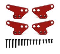 Pour Traxxas 2.0 V2 89076-4 Large Pour Maxx 1/10 Pièces Mise Niveau Accessoires 4 Amortisseur Avant Arrière Métal Support Inférieur Siège ModèLes Mise Niveau Rc(Red)