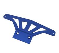 Pour Traxxas 2 Pour Rustler Pour Bandit Pour VXL Pour Stampede 1/10 Pare-chocs Roues Motrices Avant En Aluminium Pièces Mise À Niveau Réparation Accessoires Remplacement Pare-chocs RC(Blue)