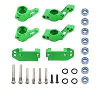 Pour Traxxas 2WD Pour Slash Pour Stampede Pour Rustler 1/10 Kit De Pièces Pour Blocs Direction Avant Pour Porte Fusées Arrière PièCe Accessoire Rc(Green)