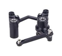 Pour Traxxas BL-2S Pour Slash 4x4 4 Roues Motrices CNC De Précision Usiné Direction Levier Renvoi Frein À Biellette Ensemble Protection Pièces Mise Niveau PièCes Rc(Black)