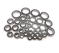 pour Traxxas pour E-Revo 2.0 pour VXL 1/10 32 Pièces Kit Complet De Roulements Joints en Caoutchouc Noir Acier Chromé Pré Graissé Voiture Télécommandée Roulements RC
