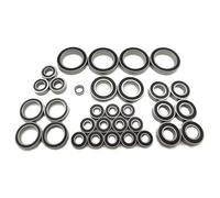 Pour Traxxas Pour E-Revo 2.0 Pour VXL 1/10 Roulements Complets Acier Chromé 32 Pièces Caoutchouc Noir Scellé Pré Graissé Voiture RC Sans Balais Roulement Jouets Rc