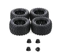 Pour Traxxas Pour Himoto Pour Hsp Pour Hpi Pour Redcat 1/10 Pneus Et Jantes RC En Caoutchouc 125 Mm, Hexagone 12 Avec Écrous Autobloquants Nylon 4 Remplacement PièCes Rc(Type A)