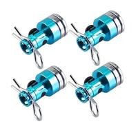 Pour Traxxas Pour HSP Pour Sakura Pour Redcat 1/10 4 Pièces Furtif Invisible Corps Poste Montage Coque Contact Colonne + Clips RC Dérive Voiture Accessoires Voiture Rc(Blue)