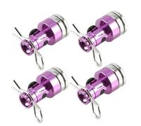 Pour Traxxas Pour HSP Pour Sakura Pour Redcat 1/10 4 Pièces Furtif Invisible Corps Poste Montage Coque Contact Colonne + Clips RC Dérive Voiture Accessoires Voiture Rc(Purple)