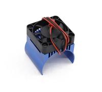 Pour Traxxas Pour Kraton Pour Talion Pour Typhon Pour E-Revo Pour E-Maxx Pour Summit Pour Arrma 1/10 1/8 Dissipateur Thermique Ventilateur Refroidissement Moteur RC Jouets Accessoires(Blue)