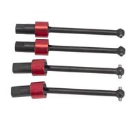 Pour Traxxas Pour LaTrax Pour Teton 1/18 4 Pièces Métal Cardans CVD Avant Et Arrière Voiture RC Accessoires D'amélioration Remplacement RC(Red)