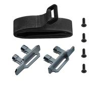 Pour Traxxas Pour Maxx 1/10 Support Métallique Haut Batterie 3S/4S Avec Sangle Pièce Rechange Voiture RC Amélioration Réparation Modification RC Crawlers Pièces(Gray)