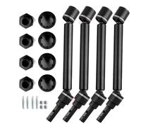 Pour Traxxas Pour MAXX 2.0 V2 89076-4 Pour WideMaxx 1/10 4 Pièces 8996X Arbre Transmission Allongé CVD Avec Hexagone Roue Mise Niveau Pur Voiture Radiocommandée Pièces Rechange(Black)