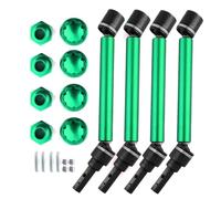 Pour Traxxas Pour MAXX 2.0 V2 89076-4 Pour WideMaxx 1/10 4 Pièces 8996X Arbre Transmission Allongé CVD Avec Hexagone Roue Mise Niveau Pur Voiture Radiocommandée Pièces Rechange(Green)
