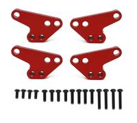Pour Traxxas Pour MAXX 2.0 V2 89076-4 Pour WideMaxx 1/10 4 Pièces Amortisseur Avant Arrière En Métal Support Inférieur Pour De Mise À Niveau Siège Accessoires RC Composants(Red)