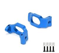Pour Traxxas Pour Maxx 4S 89076-4 89086-4 1/10 8932 Blocs Direction À Roulettes Avant C-hub 8937 Pièces Mise À Niveau Voiture RC Aluminium PièCes Coupe Direction Rc(Blue,C-hubs)
