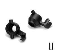 Pour Traxxas Pour Maxx 4S 89076-4 89086-4 1/10 8932 Blocs Direction À Roulettes Avant C-hub 8937 Pièces Mise À Niveau Voiture RC Aluminium PièCes Coupe Direction Rc(Black,Steering)