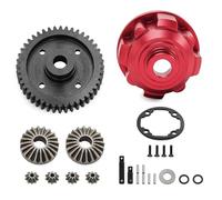 Pour Traxxas Pour Maxx Pour Slash Pour UDR Pour WideMaxx 1/10 1/8 Kit Complet Différentiel Avant/arrière/central Métal 37T 13T) Avec Engrenages Acier Accessoires Modèles RC(Center red)