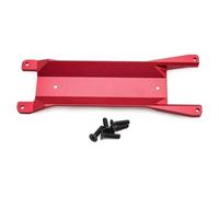 Pour Traxxas Pour Mini Pour Maxx 1/16 Monster Truck Métal Châssis Inférieur Cache Plaque Voiture Radiocommandée Pièces De Mise À Niveau Accessoires Accessoires RC(Red)