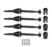 Pour Traxxas Pour Mini Pour Maxx BL-2s 107154-1 1/16 4 Pièces Arbres D'entraînement CVD Acier Inoxydable 102MM Accessoires Pièces Mise À Niveau Voiture RC Accessoires Modèles RC(Black)