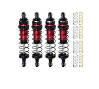 Pour Traxxas Pour Mini Pour Maxx Pour Xrt-108076-1 6061 87 Mm Alliage Avant Et Arrière Réglables Amortisseurs À Ressort Pièces Amortisseurs RC(Red)