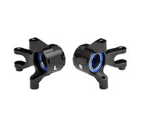 Pour Traxxas Pour Mini Pour Maxx Pour XRT-108076-1 GPM Alliage D'aluminium 7075 Blocs Direction Avant Roulement Surdimensionné Pièces Détachées Voitures RC Pièces FuséE D'Essieu Rc(Black)