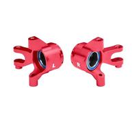 Pour Traxxas Pour Mini Pour Maxx Pour XRT-108076-1 GPM Alliage D'aluminium 7075 Blocs Direction Avant Roulement Surdimensionné Pièces Détachées Voitures RC Pièces FuséE D'Essieu Rc(Red)