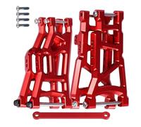 Pour Traxxas Pour Slash 2555 3631 2532 Échelle 1/10 Kit Bras Suspension Avant Arrière Alliage D'aluminium Accessoire Remplacement Barre D'accouplement PièCe Accessoire Rc(Red)