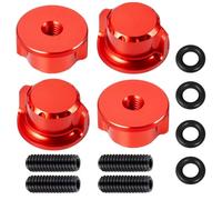 Pour Traxxas Pour Slash 2WD 4x4 Pour E-REVO Pour Summit 1/10 Kit Vis Écrous Rondelles Moletées La Fixation Carrosserie Alliage D'aluminium Pro 6070-00/6087-00 Accessoires Modèles RC(Red)