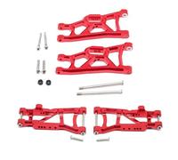 Pour Traxxas Pour Slash 2WD Pour Rustler Pour Stampede Pour Bandit 1/10 Kit Complet Métalliques L'amélioration La Modification La Réparation Voitures RC RC Mise Niveau Modèles(G and H(Red))