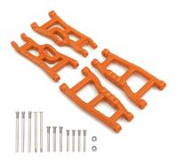 Pour Traxxas Pour Slash 2WD Pour VXL Pour Nitro Pour Raptor 1/10 Silentblocs Avant Arrière Nylon Kit Bras Suspension Voiture RC Pièces D'amélioration Pièces Modification RC(Orange)