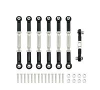 Pour Traxxas Pour Slash 4x4/2 Roues Motrices 1/10 1 Kit Kit Biellettes Carrossage Réglables Aluminium Tendeur Pièces Rechange Voitures RC Remplacement RC(Black)