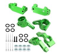 pour Traxxas pour Slash 4X4 2WD 1/10 Bloc Roulette Direction Alliage Métallique Support D'essieu Moyeu C avec Kit Roulement À Billes Pièce Voiture RC Direction