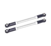 Pour Traxxas Pour Slash 4x4 4 Roues Motrices Usage Intensif Direction Biellettes Aluminium Acier Inoxydable 2 Pièces Pour Combo De Mise À Niveau Accessoires RC(Black)
