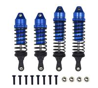 Pour Traxxas Pour Slash 4x4 4WD 2WD Pour Rustler 4WD Pour VXL 1/10 Amortisseurs Avant Et Arrière En Aluminium Assemblés Pour Voiture Télécommandée Pièce De Rechange Amortisseur RC(Blue)