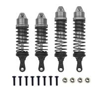 Pour Traxxas Pour Slash 4x4 4WD 2WD Pour Rustler 4WD Pour VXL 1/10 Amortisseurs Avant Et Arrière En Aluminium Assemblés Pour Voiture Télécommandée Pièce De Rechange Amortisseur RC(Gray)