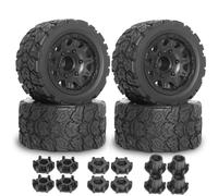 pour Traxxas pour Slash 4X4 pour Arrma pour Rock pour Granite pour Axial pour Losi pour Redcat 3S 1/10 Pneus Roues Camion 12mm 14mm Hex Réparations RC Pneu Caoutchouc RC