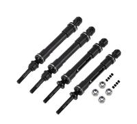 Pour Traxxas Pour Slash 4x4 Pour Rustler Pour VXL Pour Stampede 1/10 Ensemble Transmission Par Cardan Métallique CVD Renforcé Pièces Détachées Voitures RC Pièces Modification RC(Black,1set)
