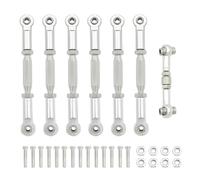 Pour Traxxas Pour Slash 4X4 Pour VXL 2WD 1/10 Métal Tendeurs Liaison De Carrossage Ensemble Biellettes Voiture RC Pièces Mise À Niveau PièCes Rc(Silver)