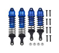 Pour Traxxas Pour Slash 4x4 Pour VXL 2WD Pour Rustler Pour Stampede Pour Hoss 1/10 4 Pièces Amortisseurs Avant Arrière Métal Voiture Télécommandée Pièces Voiture RC(Blue)