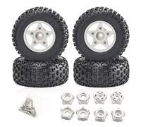Pour Traxxas Pour Slash Pour ARRMA Pour SENTON Pour Vkar SCTX10 Pour HPI 4 Pièces 110 Mm 1/8 1/10 Short Camion Avec 12 Mm 14 Mm 17 Mm Hexagone Roue Voiture PièCes Rc(White)