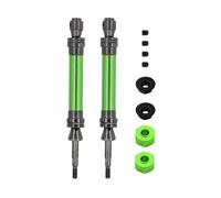 Pour Traxxas Pour Slash Pour Hoss Pour Stampede Pour VXL 4X4 1/10 2 Arbres Transmission Arrière CVD Acier Pièces Voiture Télécommandée 2 Roues Motrices 6852R Arbre Transmission(Green)