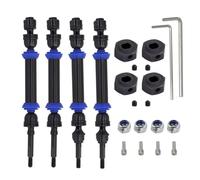 Pour Traxxas Pour Slash Pour Rustler Pour Stampede Pour Hoss 4x4 1/10 Arbre Transmission Avant Arrière Acier Trempé CVD Mise Niveau Voitures Radiocommandées RC Jouets Accessoires(Black)