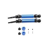 Pour Traxxas Pour Slash Pour Rustler Pour Stampede Pour Hoss Pour VXL 4X4 1/10 2 Pièces Arrière Métal Arbre Transmission Pièces Voiture Radiocommandée Arbre Transmission(Blue)