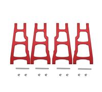 Pour Traxxas Pour Slash Pour Stampede 4x4 Pour Rustler 4WD 1/10 Kit Bras Suspension Avant Arrière Métal 3655 Pièces D'amélioration Pour Voitures RC Rc Modèles Composants(Red)