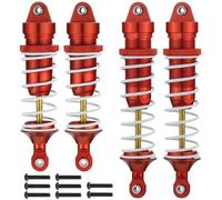 Pour Traxxas Pour Slash Pour Stampede Pour Hoss Pour Rustler Pour Nitro 4wd 7461 1/10 Amortisseur Avant Arrière L'échelle Rc Pièces Mise Niveau Modèles Amortisseurs RC(Red White)