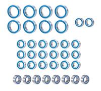 pour Traxxas pour Summit pour E-Revo pour Slash pour Rally 1/16 36 Pièces Kits À Billes Scellés Caoutchouc Roulement Haute Vitesse Précision RC Roulements RC