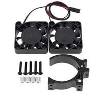 Pour Traxxas Pour Summit Pour E-revo Pour Udr 42mm Moteur Sans Balais Brossé Dissipateur Thermique Ventilateur Refroidissement Rc Voiture Mise Niveau Pièces RC Voitures Modèles(Black)