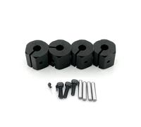 Pour Traxxas Pour Tamiya Pour Axial Pour SCX10 D90 1/10 4 Pièces 8/9/10/11/12 Mm D'épaisseur Moyeux De Roue En Aluminium Écrous Hexagonaux Pièces De Voiture RC Crawler RC Pièces Rechange(Black,11mm)