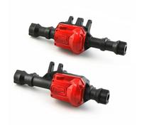 pour Traxxas pour TRX-4 2 Pièces 1/10 RC Pièces De Mise À Niveau De Voiture sur Chenilles Boîtier D'essieu Avant Et Arrière en Métal avec Couvercle Différentiel Accessoires RC(Black)