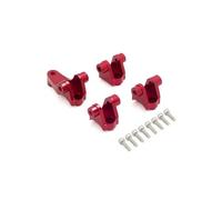 Pour Traxxas Pour TRX-4 8227 Pièces Laiton Essieu Alliage D'aluminium Kit Fixation Biellettes Suspension Béquille Voiture RC Crawler Pièces D'amélioration Remplacement RC(Red)
