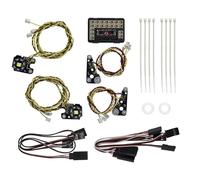 pour Traxxas pour TRX-4 pour Defender 1/10 RC Modèle Voiture Accessoires Système D'éclairage Feux Avant Arrière Groupe De Lampes Kit D'éclairage Avant Pièces De Mise À Niveau Accessoires RC